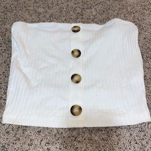 white crop top, from amazon, so cute, size XS